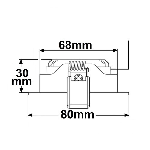 114143 Isoled LED Einbaustrahler weiß 8W 36° rund ww dimmbar Produktbild Additional View 2 L