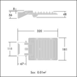 96633103 Zumtobel LEDFIT S 45W A/S CL1 L830 Produktbild Additional View 1 S