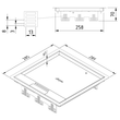 15957 Trayco FS HC15 CE SQ 260 SS304 Klappdeckel the Box flach Edelstahl Produktbild Additional View 2 S
