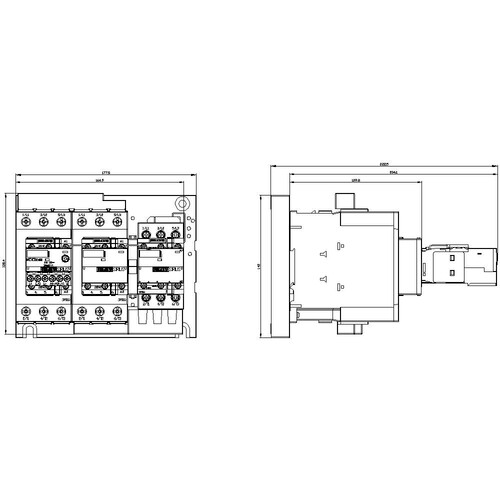 3RA2434-8XE32-1NB3 Siemens Stern- Dreieck-Kombination mit I/O-Link AC 3:  Produktbild Additional View 3 L