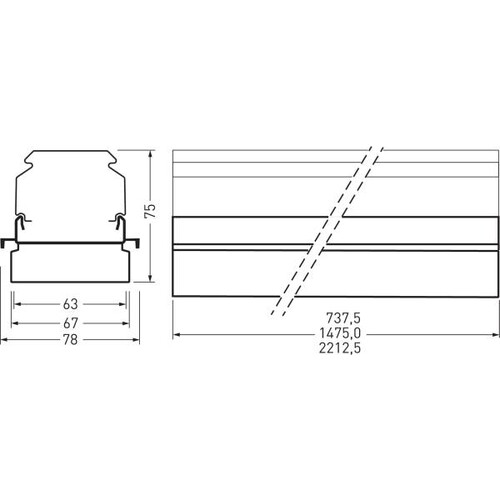 9002025533 Trilux 7651Fi HE DSL 60 830 ETDD L150 01 Produktbild Additional View 2 L