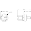 3SU1052-2FL60-0AA0 Siemens Knebelschalter beleuchtbar, 22mm, rund, Produktbild Additional View 2 S