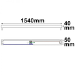 113288 Isoled Halterung für T8 Röhren 150cm, verkabelt, ohne VG Produktbild Additional View 1 S