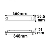 114224 ISOLED LED Trafo 24V/DC 100W slim 360x30x21mm IP20 Produktbild Additional View 1 S