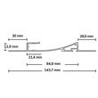 113835 Isoled LED Trockenbau Leuchtenprofil Single Curve, 200cm Produktbild Additional View 1 S