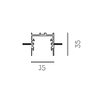 577-41200 Molto Luce RIDE TRIMLESS-LEERPROFIL Produktbild Additional View 1 S