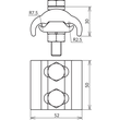 306106 Dehn PV 5.16 SKM10X50 GSG CUGALSN Parallelverbinder Cu/gal Sn f. untersch Produktbild Additional View 2 S