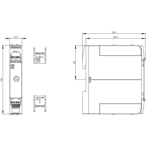 3RP2512-2AW30 Siemens Zeitrelais, ansprechverzögert, 1W, 1 Zeitbereiche,  Produktbild Additional View 3 L