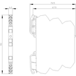 3RS70021AE00 Siemens Trennwandler AC/DC 24V, 3-Wege ein: 0-20mA aus: 0-10V Produktbild Additional View 3 S