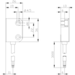 3SE6617-3CA04 Siemens Magnetschalter Schaltelement, rechteckig klein 26 x 36 Produktbild Additional View 3 S