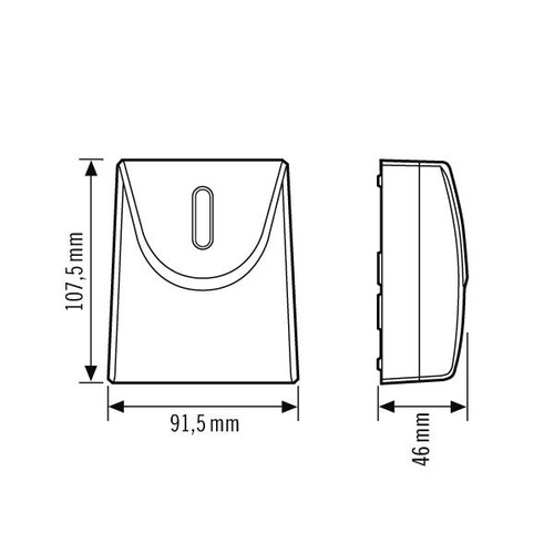 ED10025464 Esylux DEFENSOR TS T IR 1C IP55 WH Aufputz Dämmerungsschalter mit  Produktbild Additional View 1 L