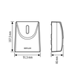 ED10025471 Esylux DEFENSOR TS IR 1C IP55 WH Aufputz Dämmerungsschalter zum autom Produktbild Additional View 1 S