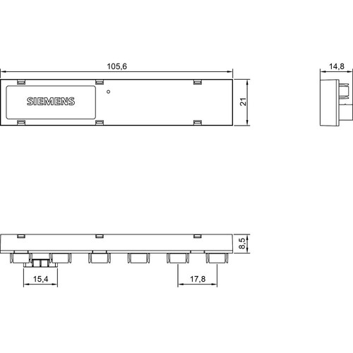 7KT1236 Siemens 6er Sensorleiste zum Aufstecken der Sensoren, KO Produktbild Additional View 2 L