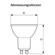 30-752517 Molto Luce Leuchtmittel LED 5W GU10 2700K Produktbild Additional View 1 S