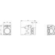 3SU1150-0AB20-1BA0 Siemens Drucktaster, 22mm, rund, Metall, hochglanz, rot, Dru Produktbild Additional View 2 S