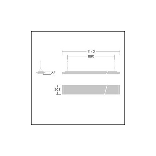 96628957 Thorn IQ SUSP S LED6700 840 HFIX ML5 Produktbild Additional View 1 L