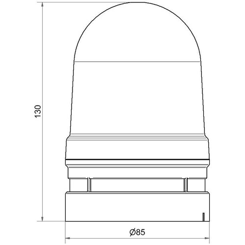 WE461 120 70 Werma Midi TwinFLASH Combi 12/24VAC/DC RD Produktbild Additional View 1 L