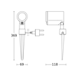 110063076 STEINEL LED Strahler Spot Garden S Connect Anthrazit Produktbild Additional View 1 S