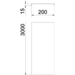 6001866 Obo DGRR 200 A2 Deckel rastbar für Gitterrinne 200x3000 Edelstahl, ros Produktbild Additional View 1 S