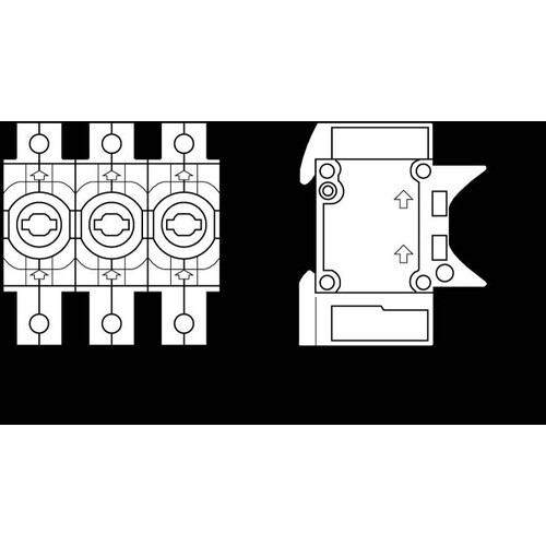 5SG5301 Siemens NEOZED, Sicherungssockel, D01, 3 polig, 16 A, U Produktbild Additional View 2 L