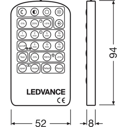 4058075374034 Ledvance CONNECTED SENSOR REMOTE FS1 Produktbild Additional View 1 L