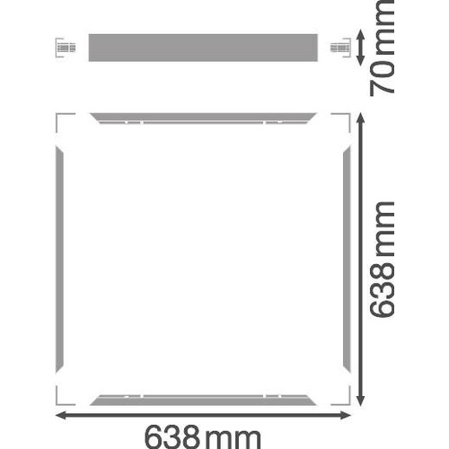 4058075402867 Ledvance PL 625 SURFACE MOUNT KIT H70 VAL Produktbild Additional View 1 L