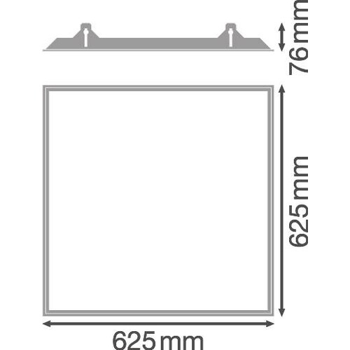 4058075402881 Ledvance PL 600 RECESSED MOUNT FRAME FS1 Produktbild Additional View 1 L