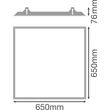 4058075402904 Ledvance PL 625 RECESSED MOUNT FRAME FS1 Produktbild Additional View 1 S