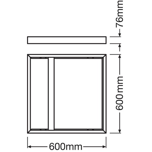 4058075472914 Ledvance PL 600 SURFACE MOUNT KIT H75 Produktbild Additional View 1 L