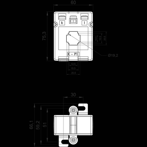 4NC5112-2CB21 Siemens Stromwandler 50/5A, 1,2VA KL1,0 Produktbild Additional View 1 L