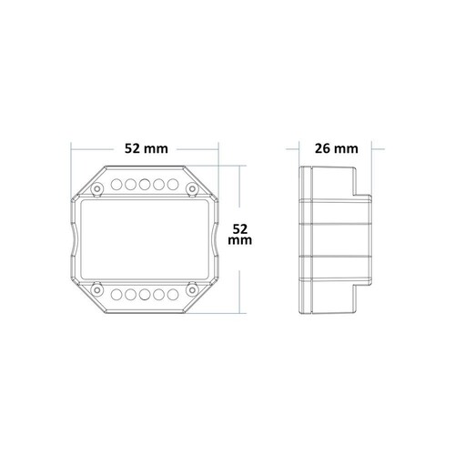 114426 Isoled Sys-Pro Push/Funk Mesh Switch EIN/AUS 100-240V 360W Produktbild Additional View 1 L