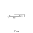 96632685 Thorn ZOE VARIO LED DL 130 700 830/35/40 Produktbild Additional View 1 S