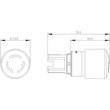 3SU1050-1GB20-0AA0 Siemens Not Halt Pilzdrucktaster, 22mm, rund, Metall, ho Produktbild Additional View 1 S