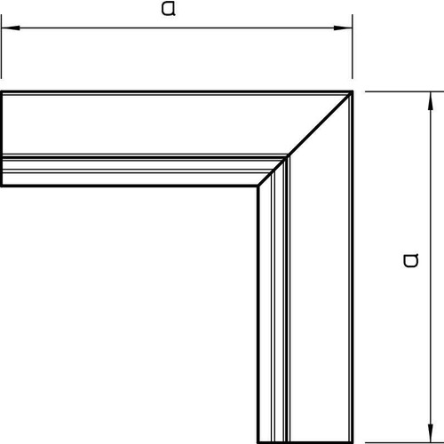 6248128 Obo LKM I60060FS Inneneck 60x60mm Stahl bandverzinkt Produktbild Additional View 1 L