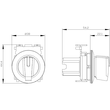 3SU1062-2DL60-0AA0 Siemens Knebelschalter, beleuchtbar, 30mm, rund Produktbild Additional View 1 S