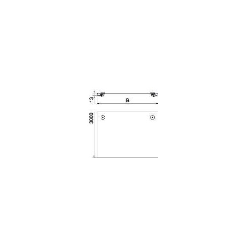 6052980 Obo DRL 100 A4 Deckel mit Drehriegel für Kabelrinne und Kabelleit Produktbild Additional View 1 L