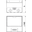 7368324 Obo UDHOME2 GV15V Bodensteckdose 2-fach VDE, Edelstahl Produktbild Additional View 1 S