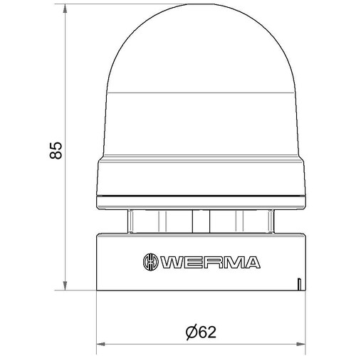 WE460 110 60 Werma Mini TwinLIGHT Combi 115 230VAC RD Produktbild Additional View 1 L