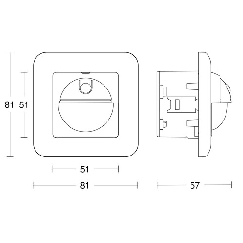 055790 Steinel IR 180 UP easy Sensorschalter weiss Produktbild Additional View 1 L