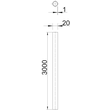 2046566 Obo S20W SW Stapa Steckrohr ohne Gewinde Ø20, 3000mm Stahl PES50 Polye Produktbild 1 S