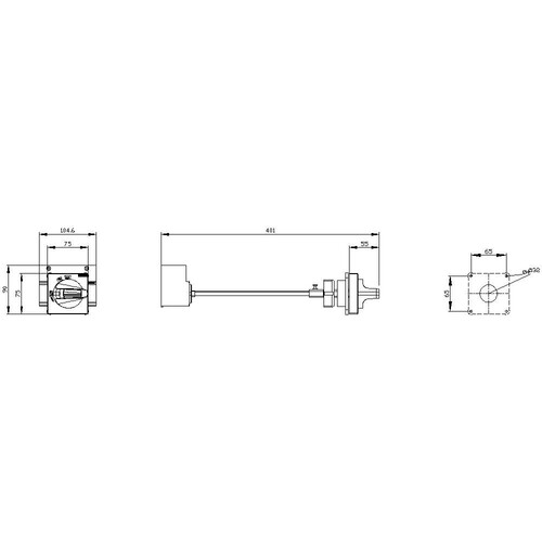 3VA9257-0FK21 Siemens Türkupplungsdrehantrieb Standard IEC IP Produktbild Additional View 1 L
