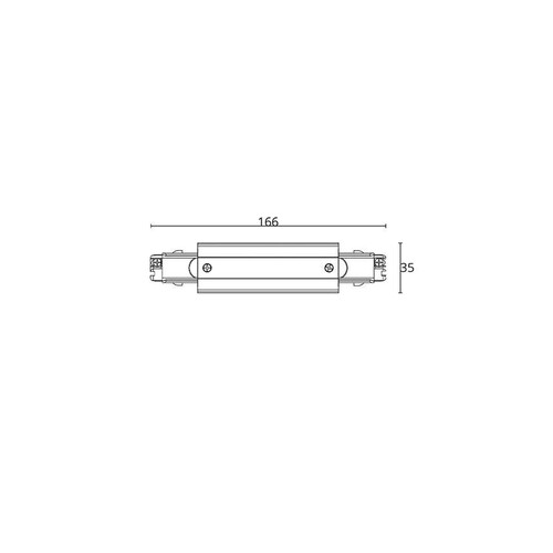 314436 SG Leuchten SHOPLINE 3 Phasen Verbinder gerade schwarz Produktbild Additional View 1 L