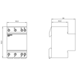 3NW7063 Siemens SENTRON, Zylindersicherungshalter, 10x38 mm, 3P+ Produktbild Additional View 2 S