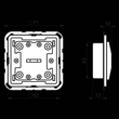 LSCD10911ST Jung KNX Taster Universal 1fach Produktbild Additional View 1 S