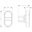 3SU1000-3AB66-0AN0 Siemens Doppeldrucktaster, 22mm, rund, Kunststo Produktbild Additional View 1 S