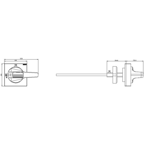 8UD1141-2AF21 Siemens TÃŒrkupplungsdrehantrieb Standard mit To Produktbild Additional View 1 L