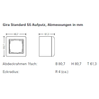 106201 Gira AP Gehäuse 2f + Rahmen Standard 55 Cremeweiß Produktbild 1 S