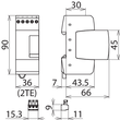 953406 Dehn DR M 4P 255 SN1872 FM Überspannungsableiter Typ 3 DEHNrail M  Produktbild Additional View 2 S