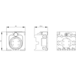 3SU1500-0BA10-0AA0 Siemens Halter für 4 Module, Kunststoff Produktbild Additional View 1 S