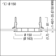 60800774 Zumtobel PANOS INF E150 PLANARRING KST Produktbild Additional View 1 S